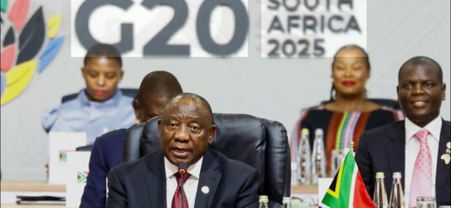 S. African President Rejects Handing Over G20 Presidency to U.S. Junior Diplomat